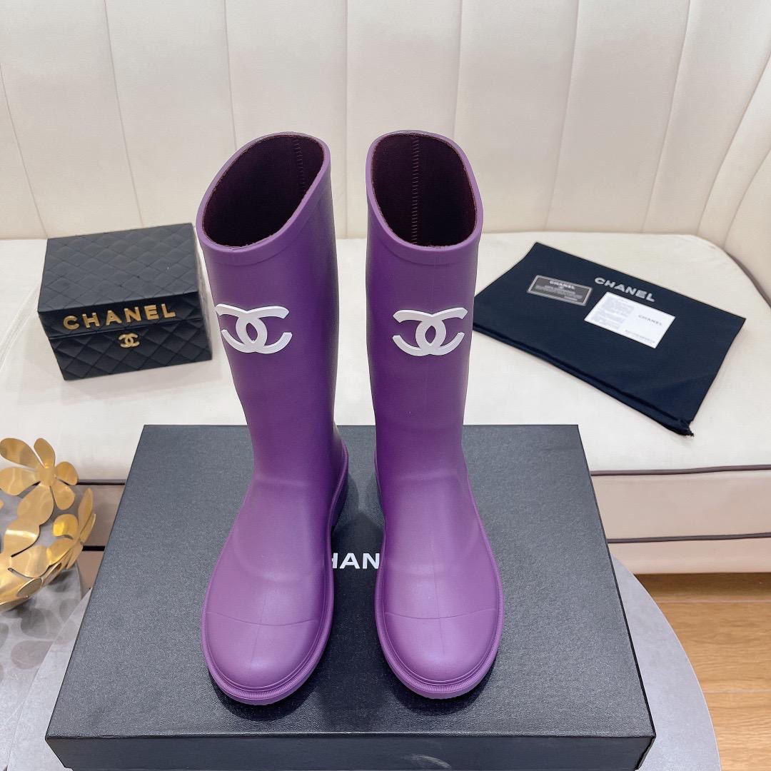 Viral Rubber Boots Purple