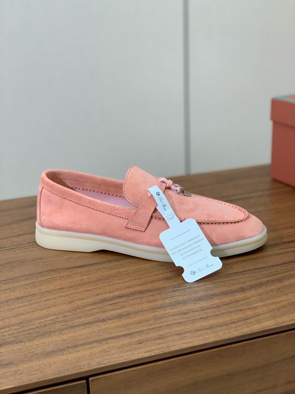 Coral Suede Loafers