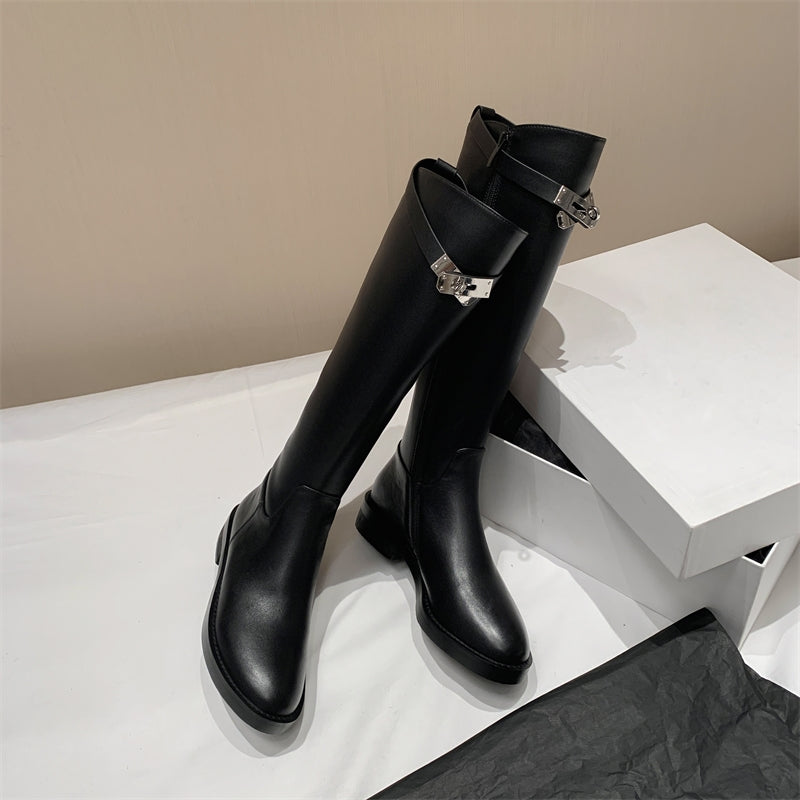 High-Knee Riding Boots