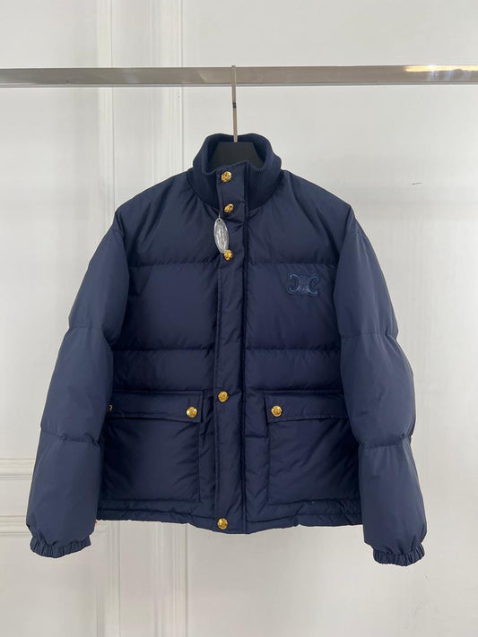 Navy Cel Puffer Jacket